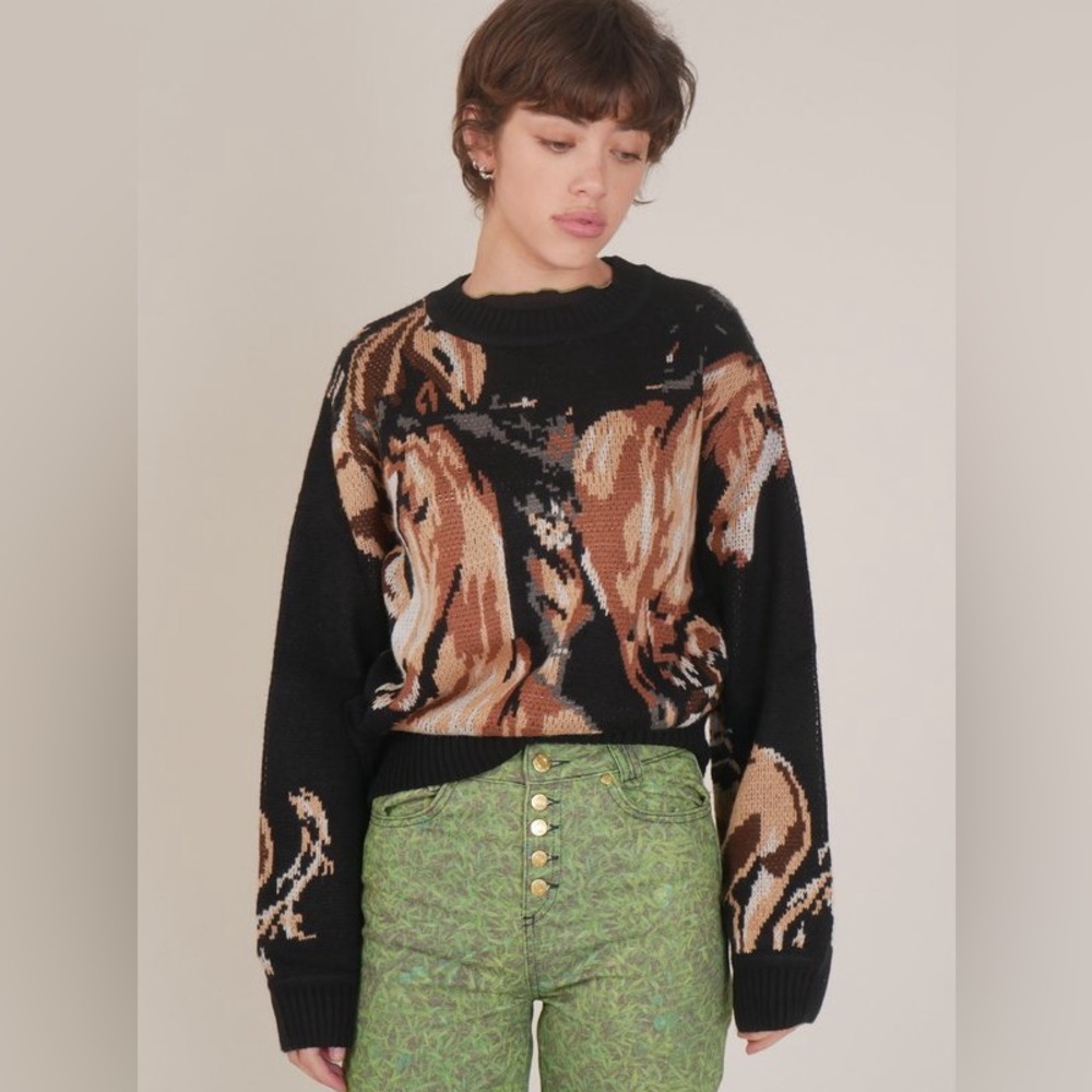 House Of Sunny Wild Horses Landscape Sweater Vol 18